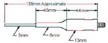 Sonde en escalier 3 mm pour 250 �l � 10 ml